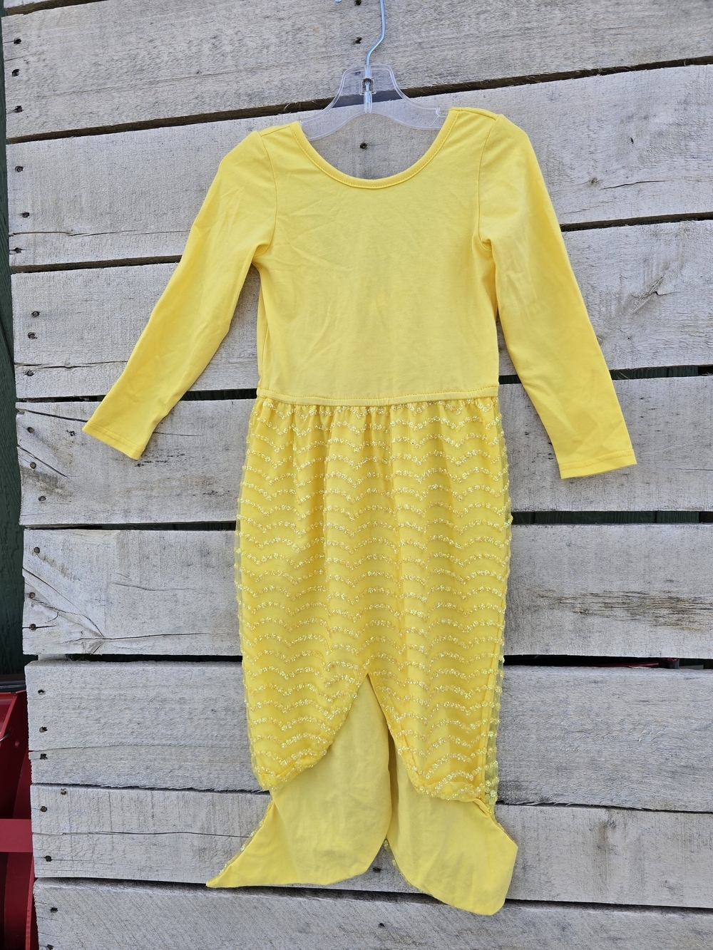 Yellow  Mermaid Dress - Girls